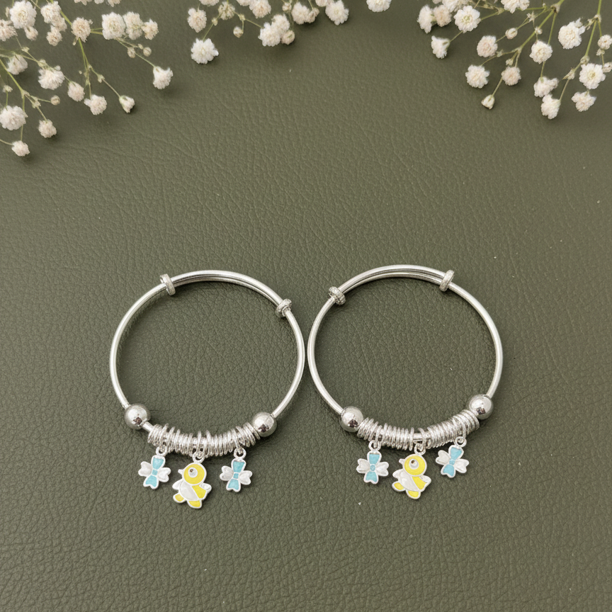 SilBee-925 Silver Kids Kada