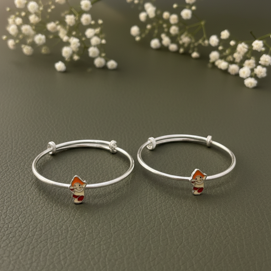 Aloka -925 Silver Kids Kada