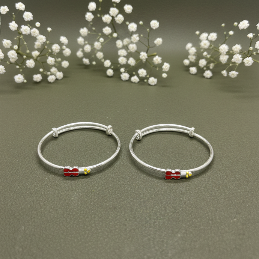 Khushi-925 Silver Kids Kada