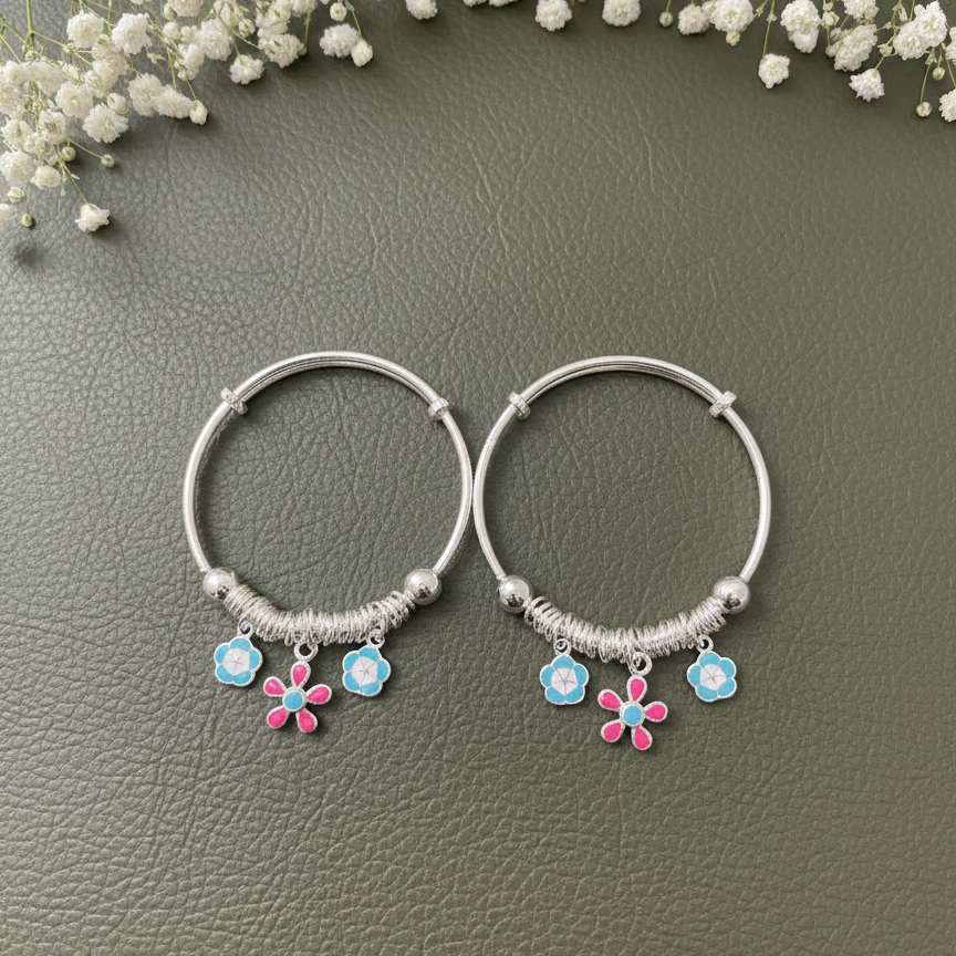 Smaya-925 Silver Kids Kada