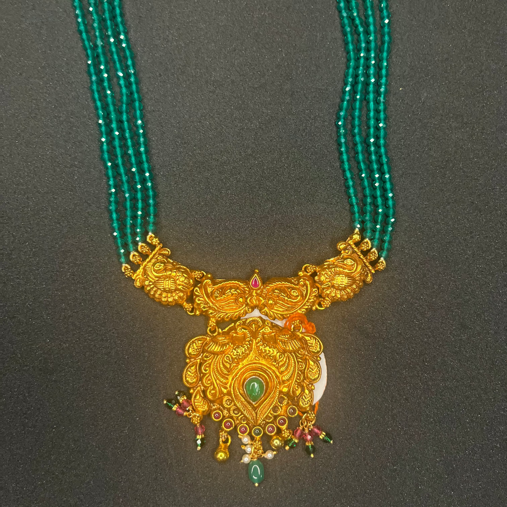 Nakshatra -925 Silver Beads Long Necklace