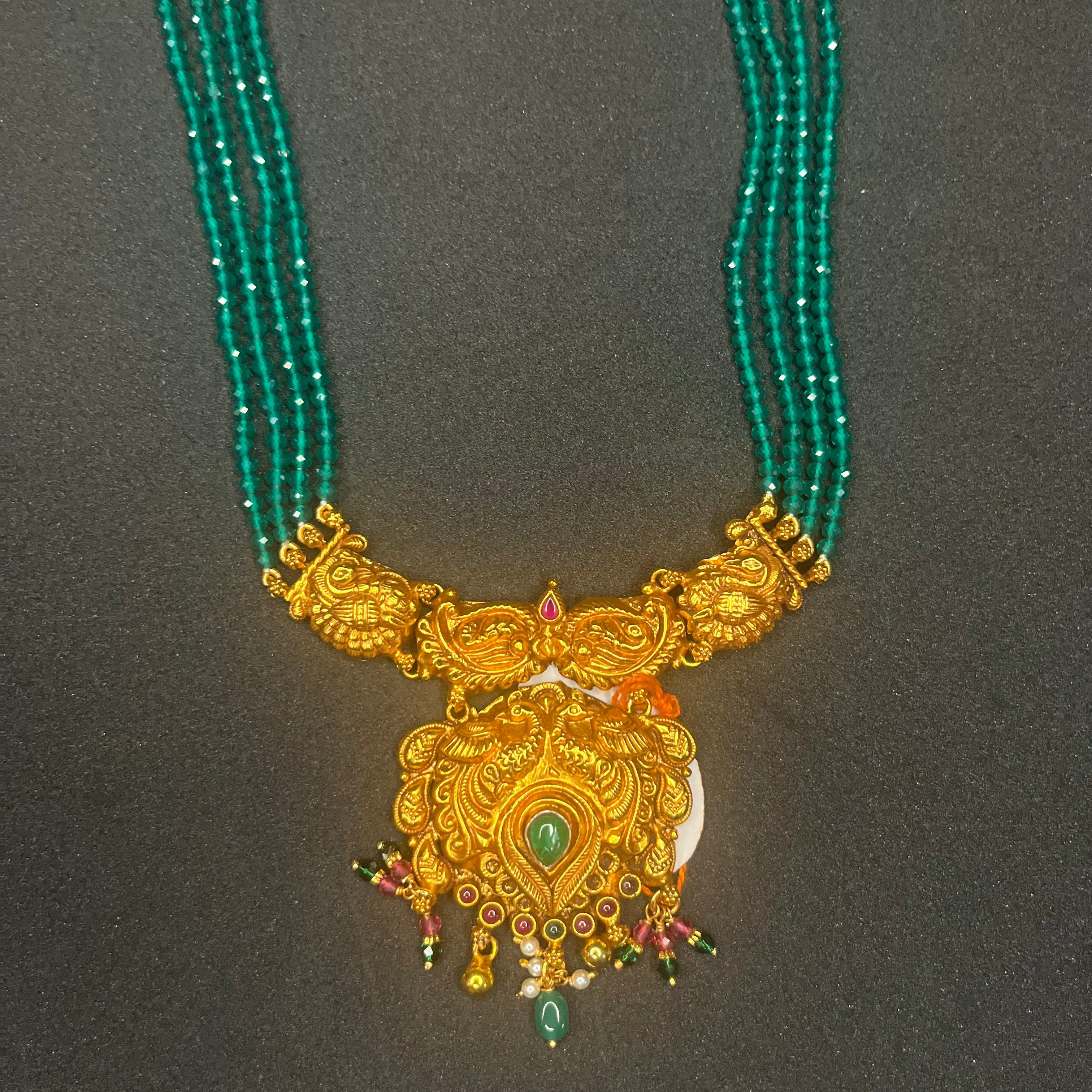 Nakshatra -925 Silver Beads Long Necklace