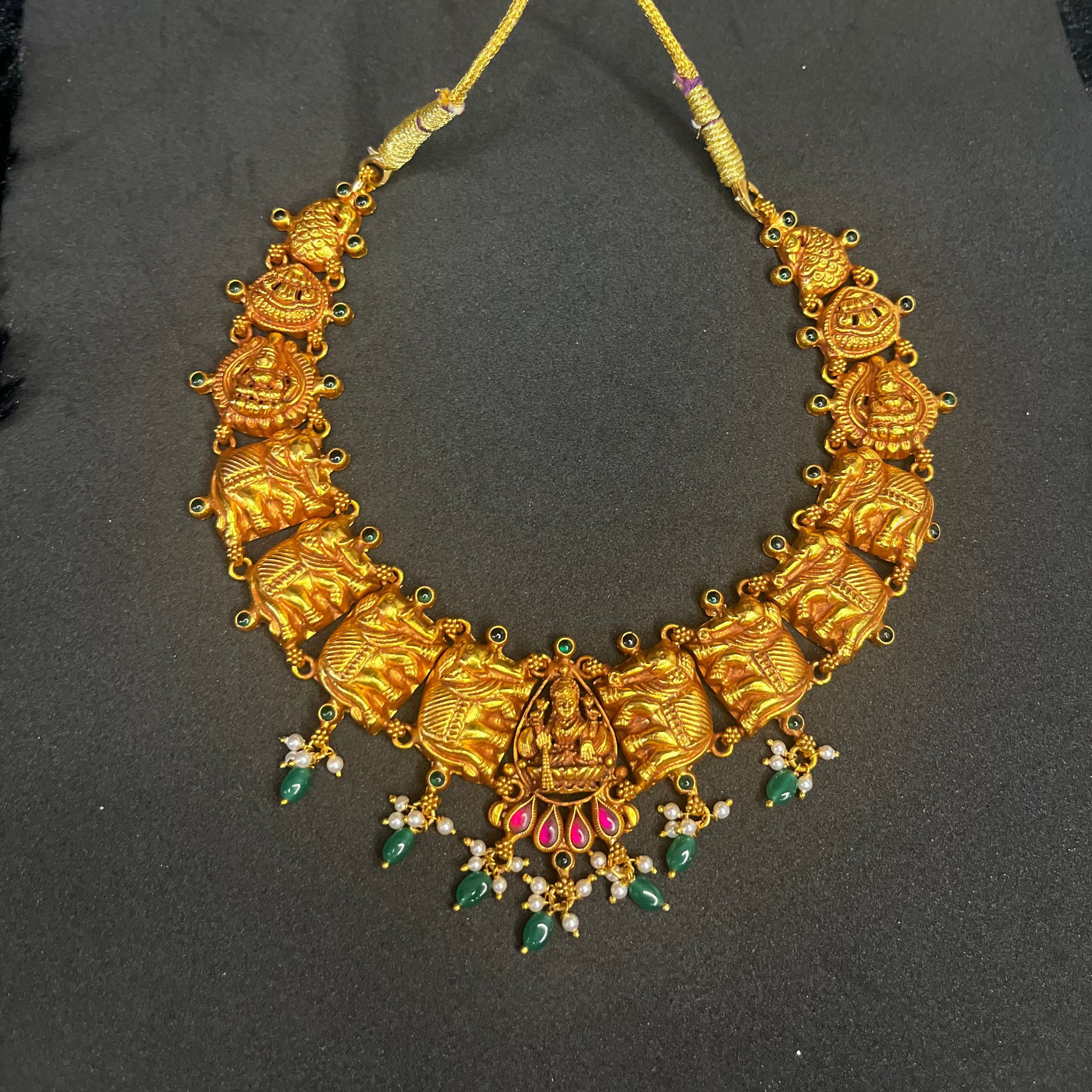 Veena-925 Silver Short Necklace